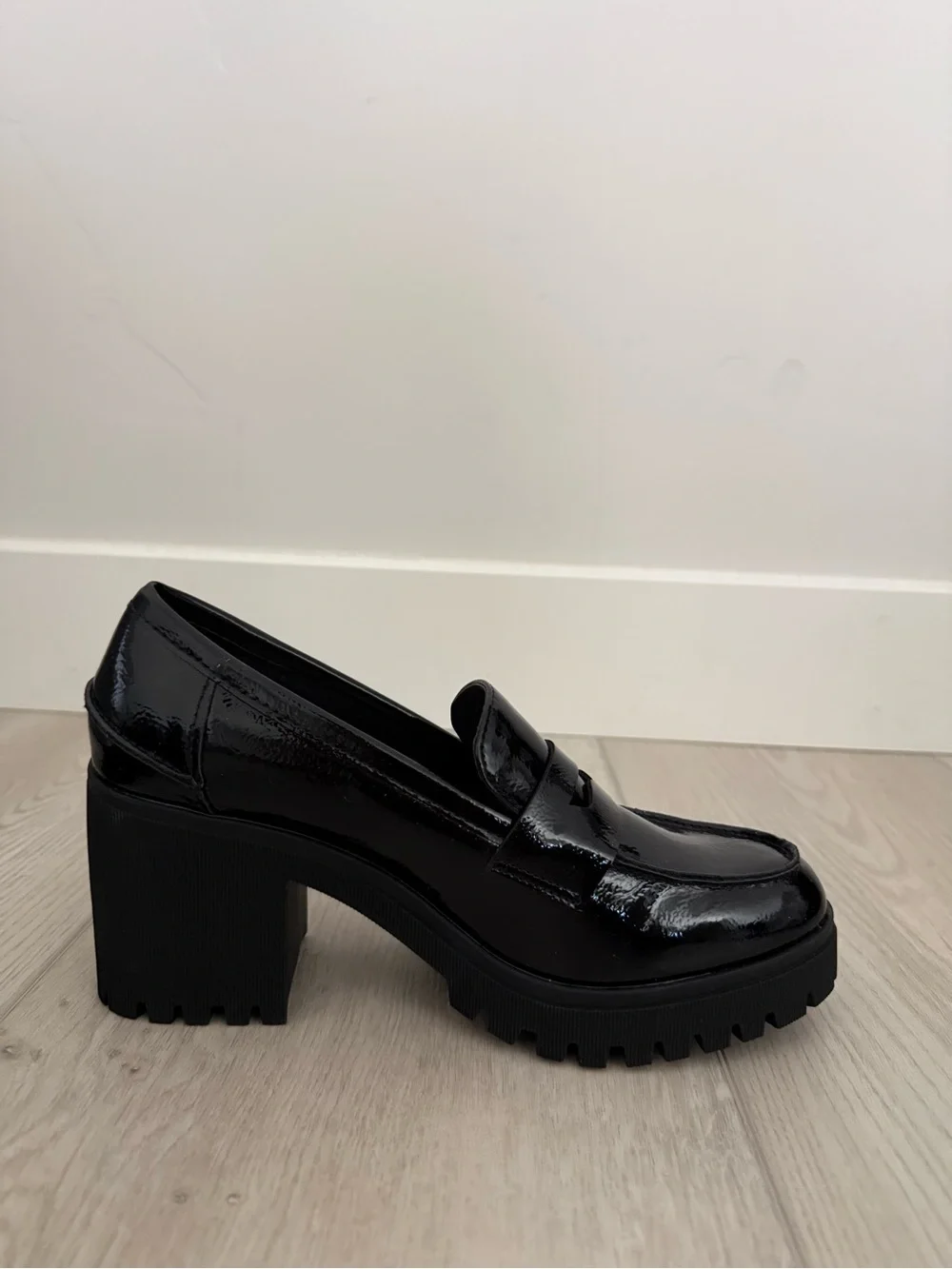 Wild Pair Presscott Round Toe Heeled Loafers